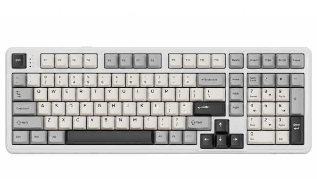 ATTACK SHARK X98 Tri-Mode Wireless Mechanical Keyboard StarLight White Arabic / English Layout